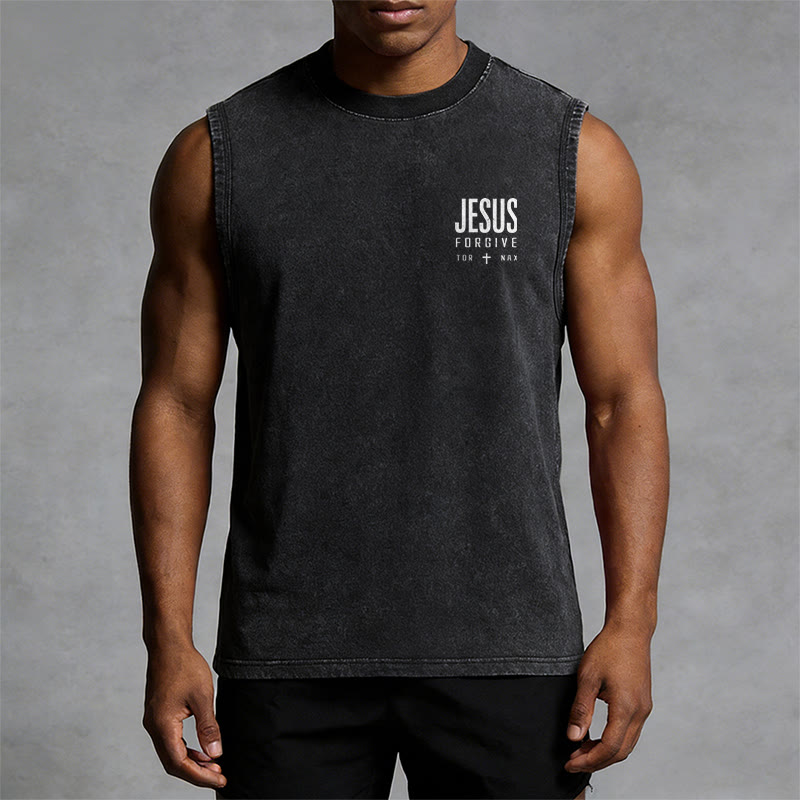 Christianartworkshop Camiseta sin mangas unisex lavada con el nombre de Jesús sobre todos los nombres - image 2