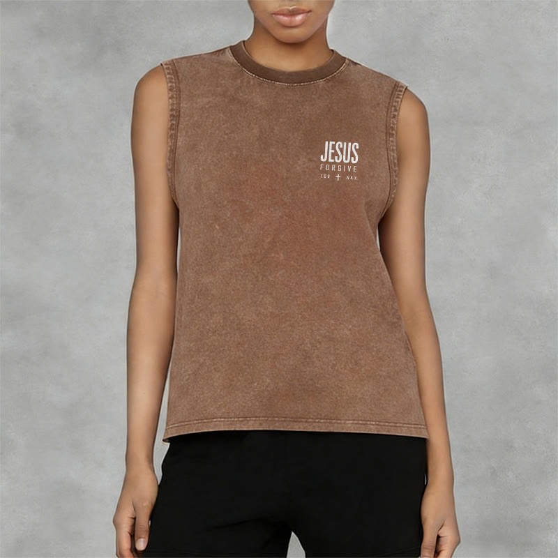 Christianartworkshop Camiseta sin mangas unisex lavada con el nombre de Jesús sobre todos los nombres - image 32