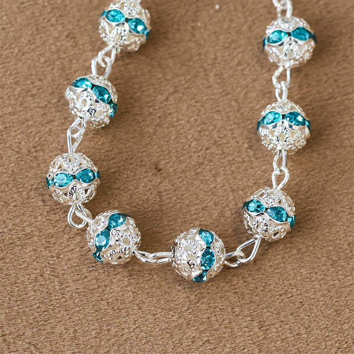 Christianartworkshop Rosario de bolsillo con cuentas brillantes y medalla de Nuestra Señora: símbolo de fe y gracia. - image 3