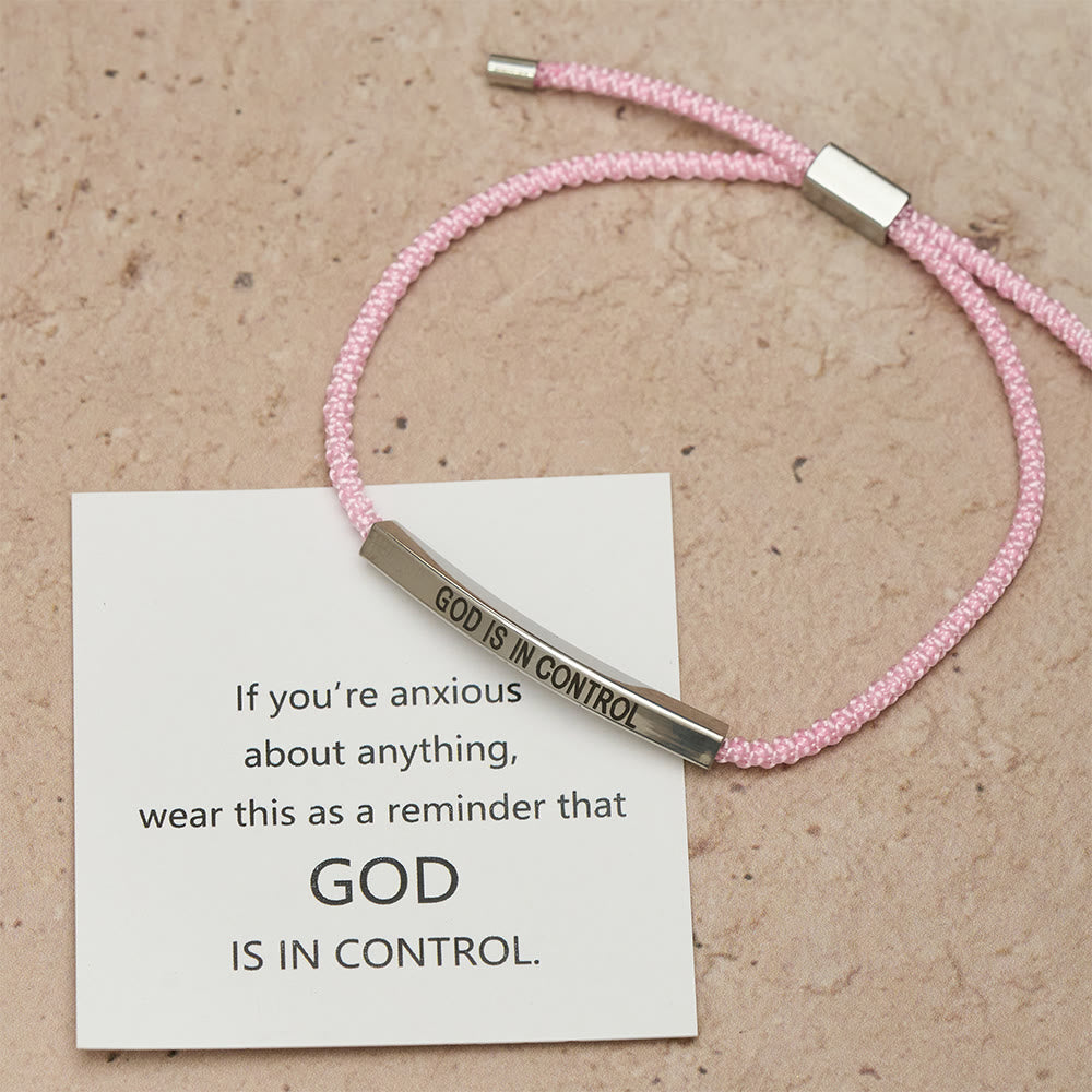 Christianartworkshop Pulsera de la Fe "Dios tiene el control": un símbolo de confianza y bendición para la boda. - image 5