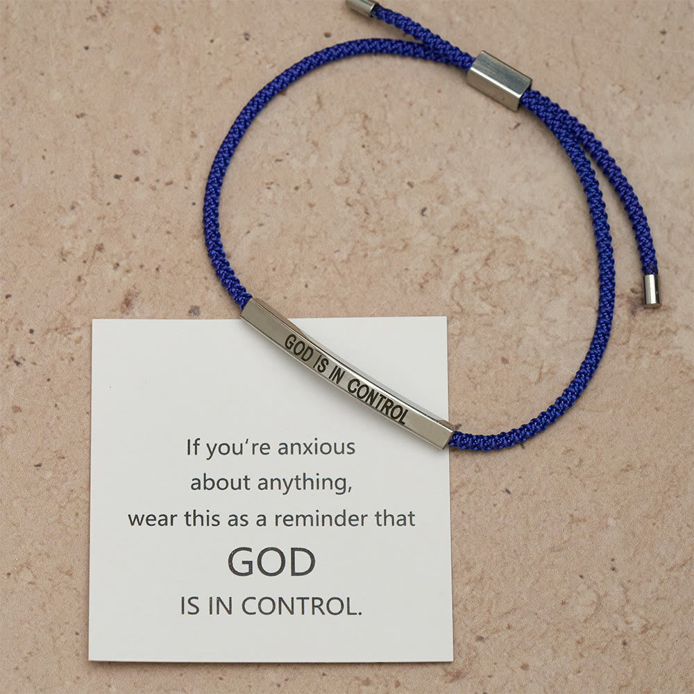 Christianartworkshop Pulsera de la Fe "Dios tiene el control": un símbolo de confianza y bendición para la boda. - image 3