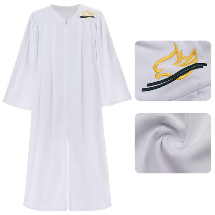 Christianartworkshop Túnica clerical Paloma del Espíritu Santo en blanco: Abraza la pureza y la paz divina. - 2XL - image 1