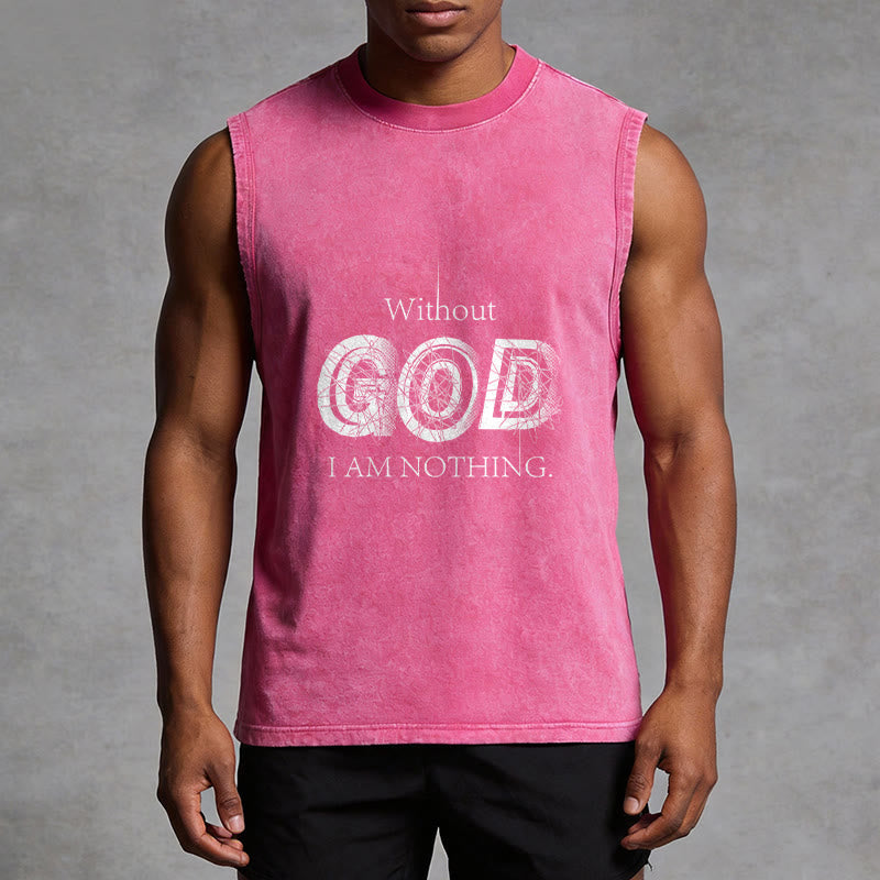 Christianartworkshop Camiseta sin mangas unisex lavada "Sin Dios no soy nada" - image 13