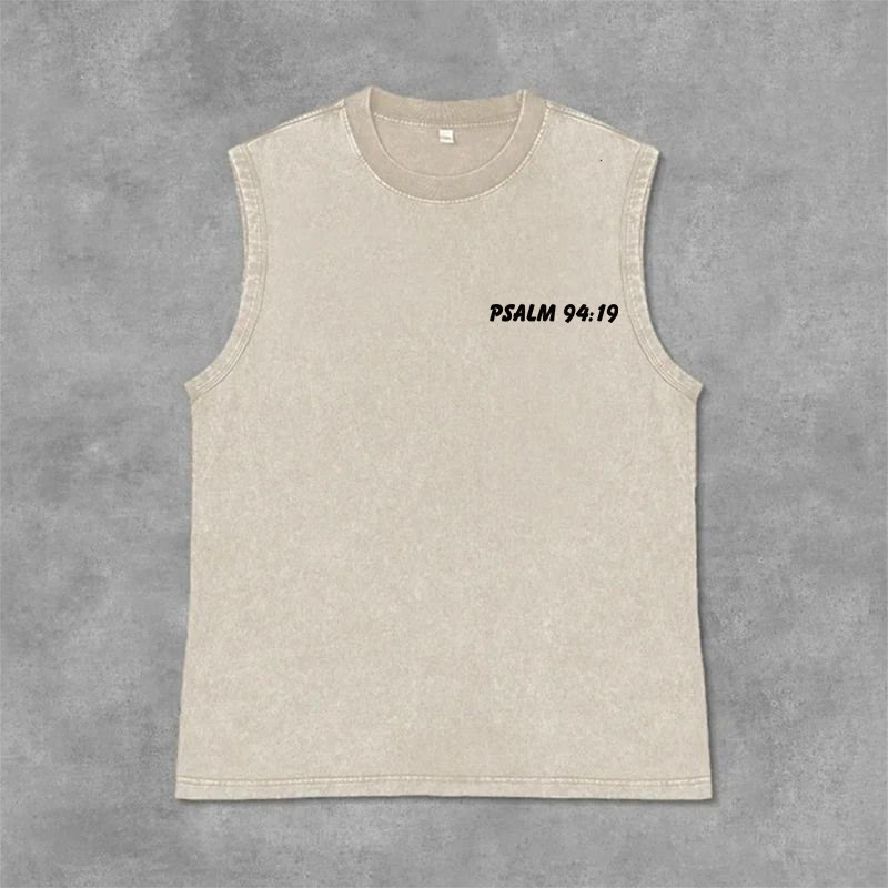 Christianartworkshop Camiseta sin mangas unisex lavada con la frase "Sonríe, eres amado por Dios". - image 27