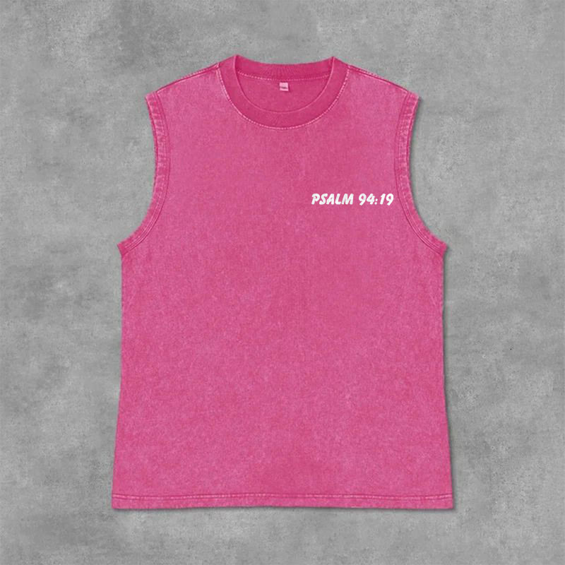 Christianartworkshop Camiseta sin mangas unisex lavada con la frase "Sonríe, eres amado por Dios". - image 34