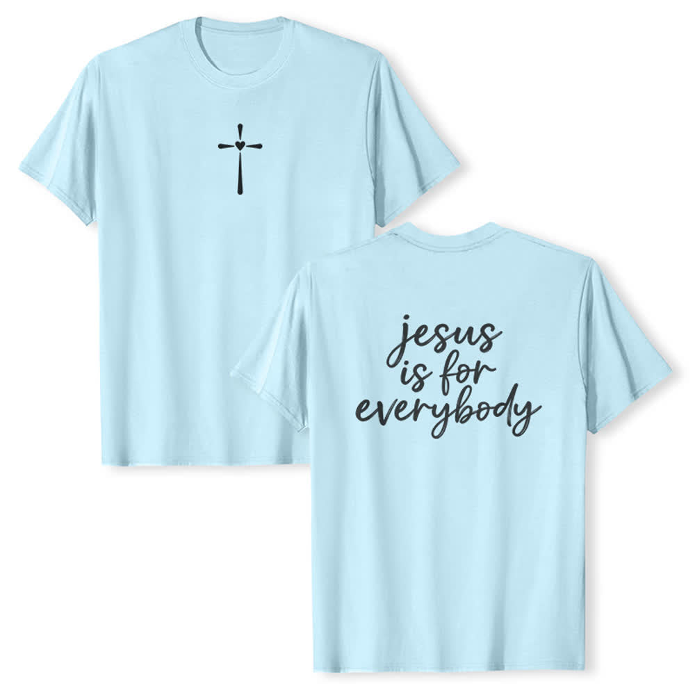 Christianartworkshop Camiseta Premium Jesús es para todos - Azul - 2XL - image 0