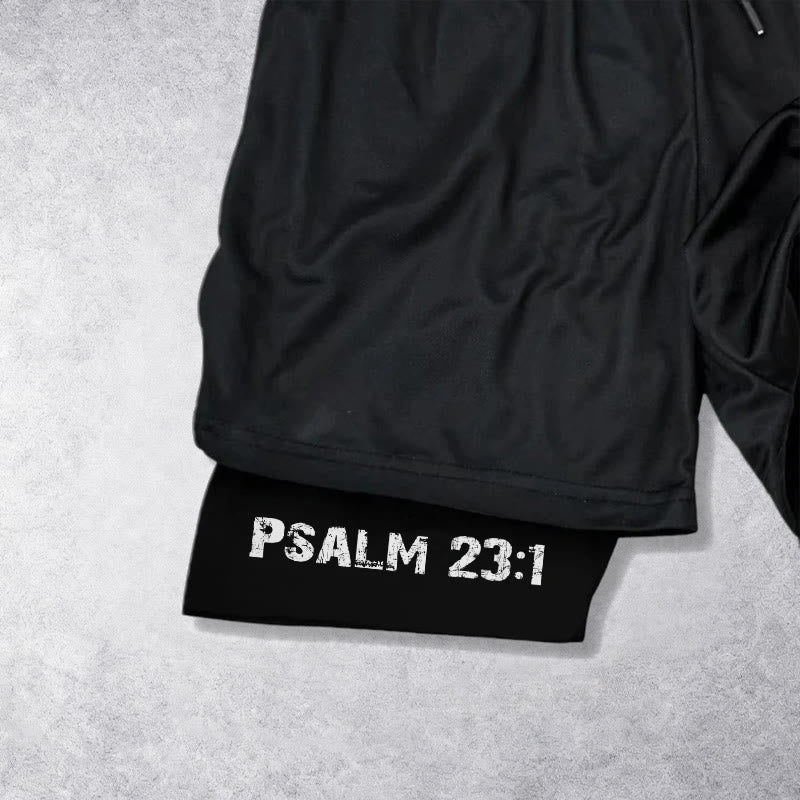 Christianartworkshop Salmos 23:1 Fe sobre el miedo. Pantalones cortos Eagle Performance. - image 14
