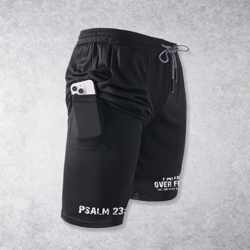 Christianartworkshop Salmos 23:1 Fe sobre el miedo. Pantalones cortos Eagle Performance. - image 17