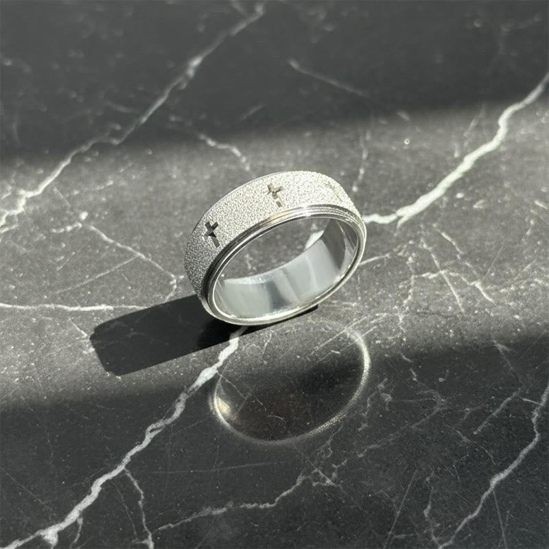 Christianartworkshop Anillo antiestrés giratorio con forma de cruz: emblema de fe inquebrantable. - image 9