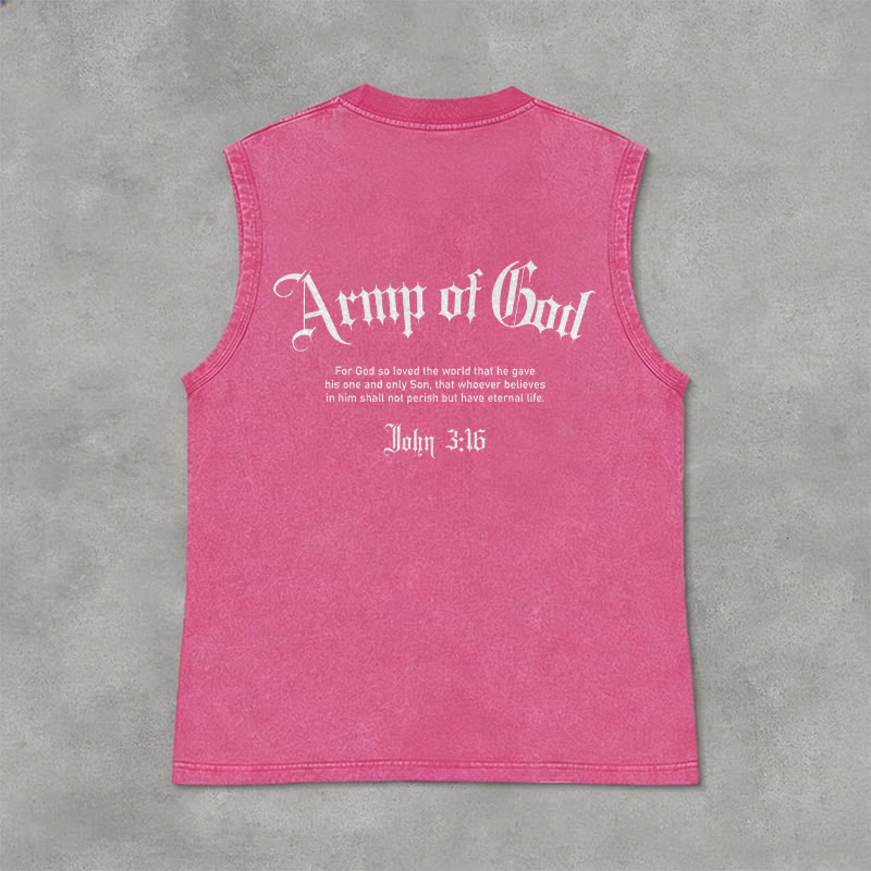 Christianartworkshop Hombre de Dios Juan 3:16 Camiseta sin mangas unisex lavada - image 4