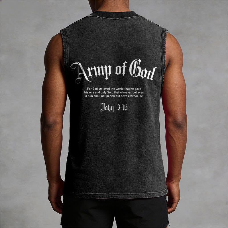 Christianartworkshop Hombre de Dios Juan 3:16 Camiseta sin mangas unisex lavada - image 12
