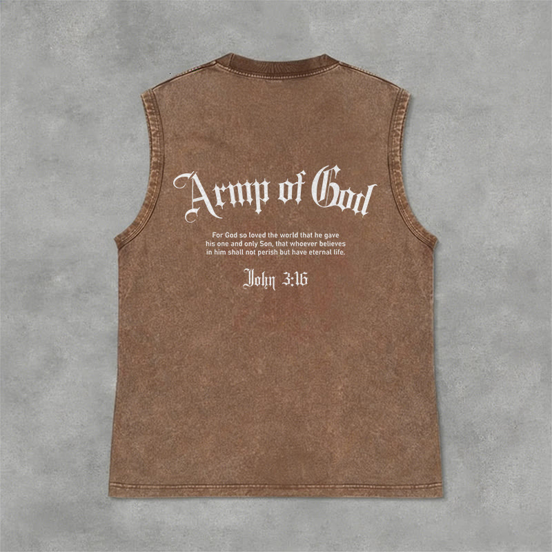 Christianartworkshop Hombre de Dios Juan 3:16 Camiseta sin mangas unisex lavada - image 18