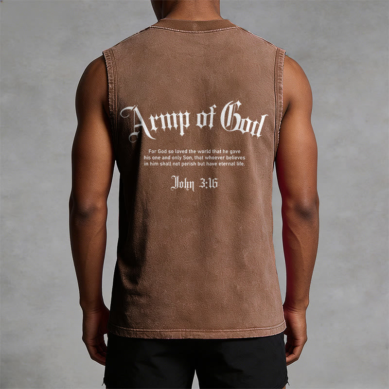 Christianartworkshop Hombre de Dios Juan 3:16 Camiseta sin mangas unisex lavada - image 19