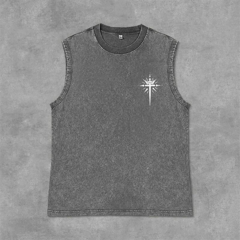 Christianartworkshop Hombre de Dios Juan 3:16 Camiseta sin mangas unisex lavada - image 22