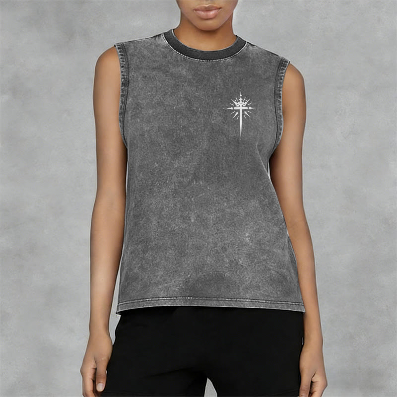 Christianartworkshop Hombre de Dios Juan 3:16 Camiseta sin mangas unisex lavada - image 24