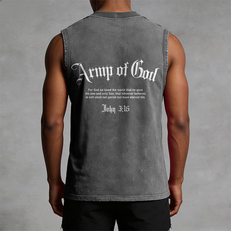 Christianartworkshop Hombre de Dios Juan 3:16 Camiseta sin mangas unisex lavada - image 26