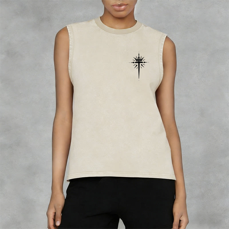 Christianartworkshop Hombre de Dios Juan 3:16 Camiseta sin mangas unisex lavada - image 31
