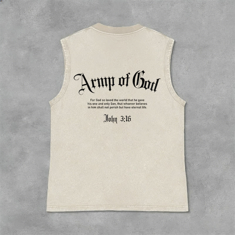 Christianartworkshop Hombre de Dios Juan 3:16 Camiseta sin mangas unisex lavada - image 32