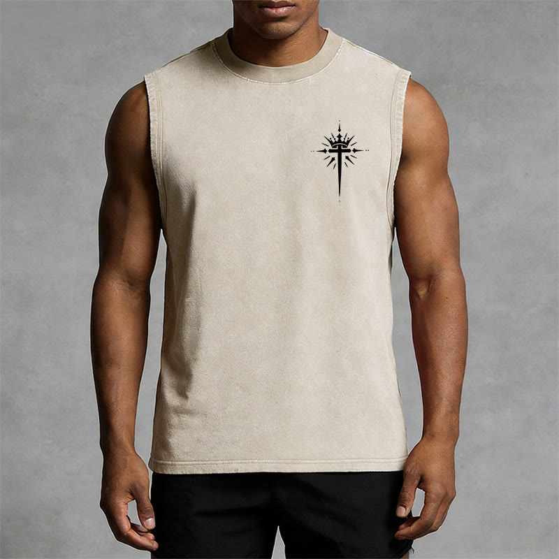 Christianartworkshop Hombre de Dios Juan 3:16 Camiseta sin mangas unisex lavada - image 30