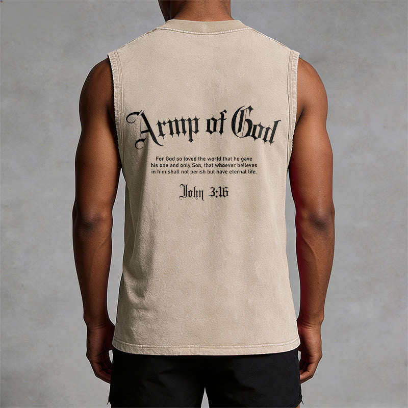 Christianartworkshop Hombre de Dios Juan 3:16 Camiseta sin mangas unisex lavada - image 33