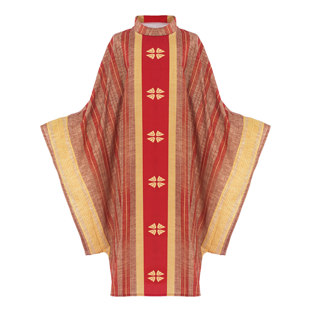 Christianartworkshop Casulla litúrgica para ceremonias sagradas - Rojo - Talla única que se adapta a la mayoría - image 1
