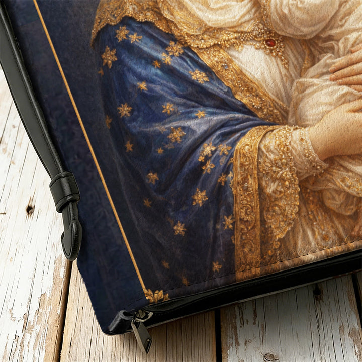 Christianartworkshop Funda para Biblia con cremallera con retrato de la Virgen María y el Niño Jesús. - image 8