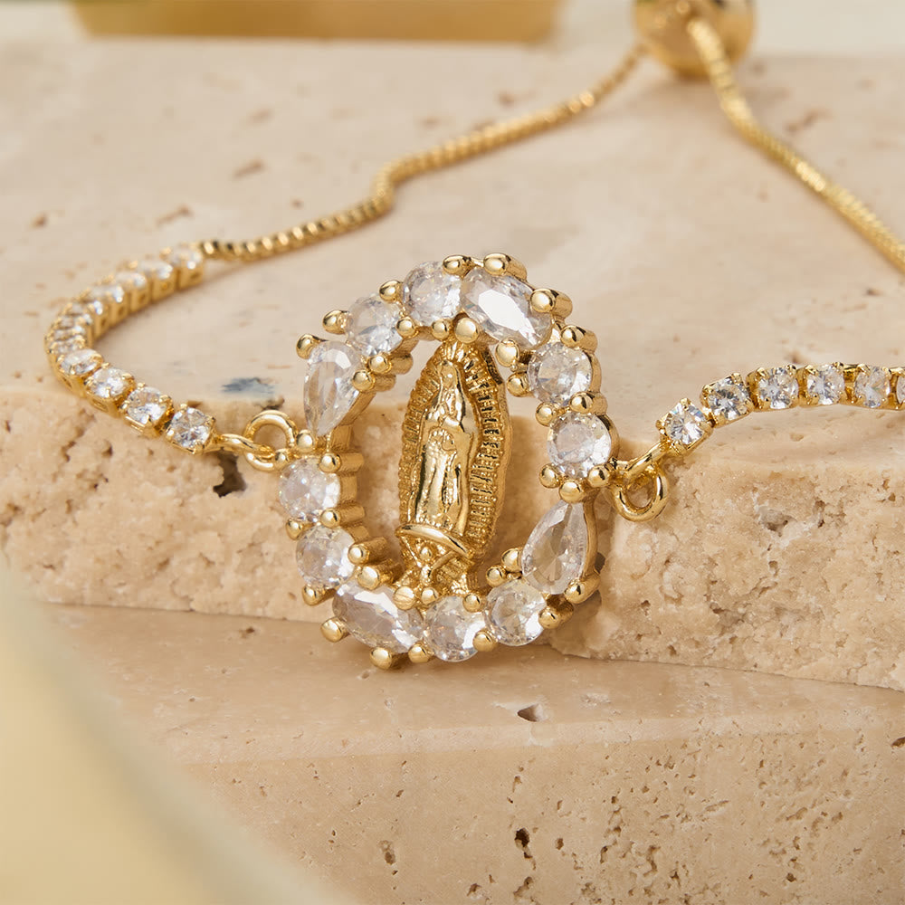 Christianartworkshop Pulsera bolo ajustable con la imagen de Nuestra Señora, símbolo de la gracia divina. - image 11