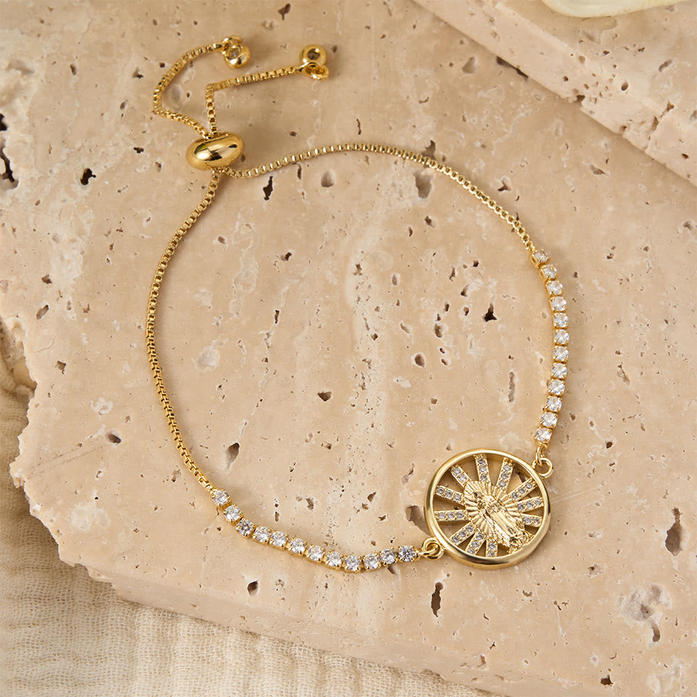 Christianartworkshop Pulsera bolo ajustable con la imagen de Nuestra Señora, símbolo de la gracia divina. - image 30