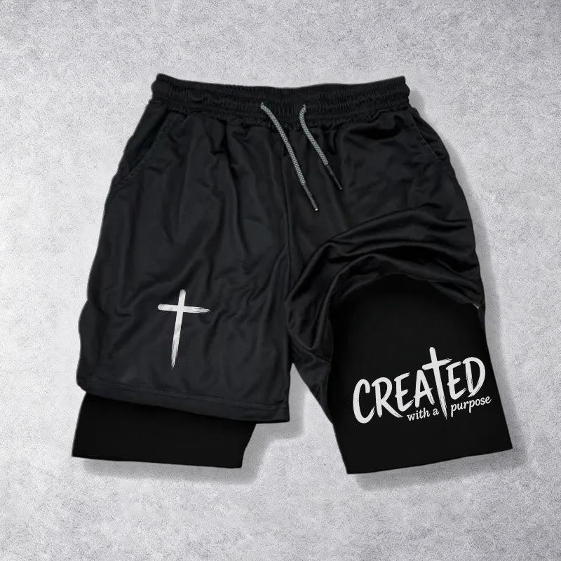 Christianartworkshop Pantalones cortos de alto rendimiento con capas, creados con un propósito. - image 10