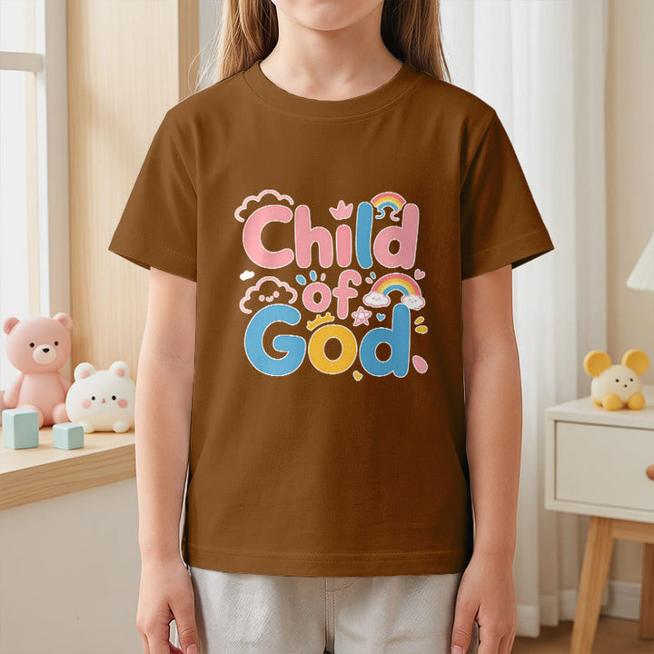 Christianartworkshop Camiseta infantil con diseño inspirador de un niño de Dios y detalles de arcoíris. - image 20
