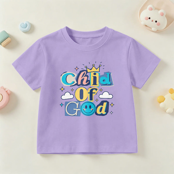 Christianartworkshop Camiseta infantil "Hijo de Dios" con corona y estrella caprichosas - Púrpura - EE. UU./Reino Unido/Australia 14, UE 170 - image 6
