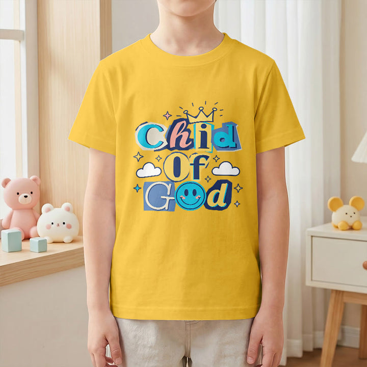 Christianartworkshop Camiseta infantil "Hijo de Dios" con corona y estrella caprichosas - image 28
