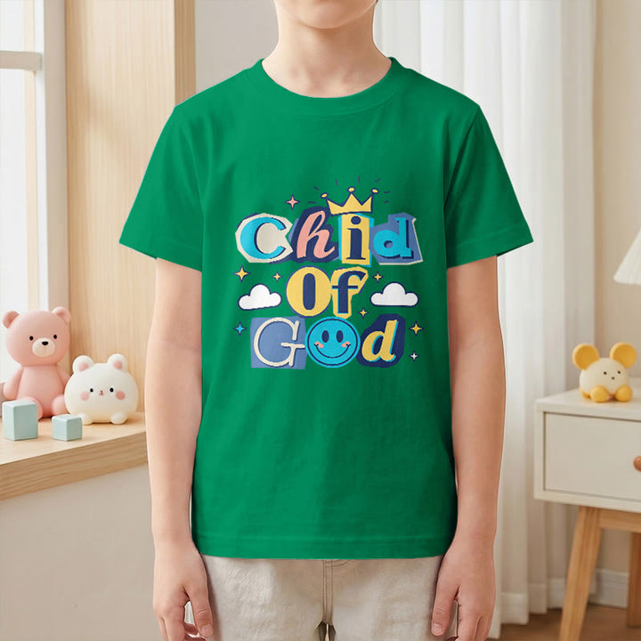 Christianartworkshop Camiseta infantil "Hijo de Dios" con corona y estrella caprichosas - image 16