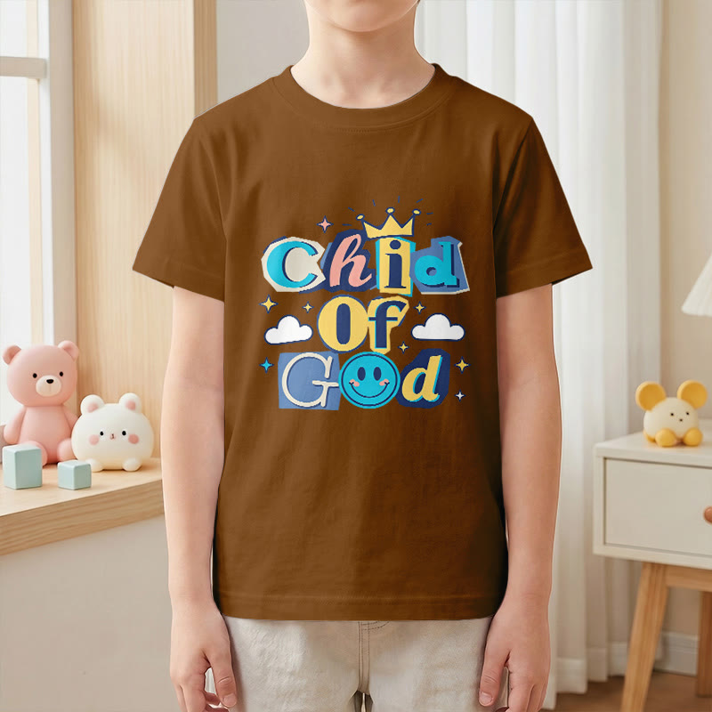 Christianartworkshop Camiseta infantil "Hijo de Dios" con corona y estrella caprichosas - image 22