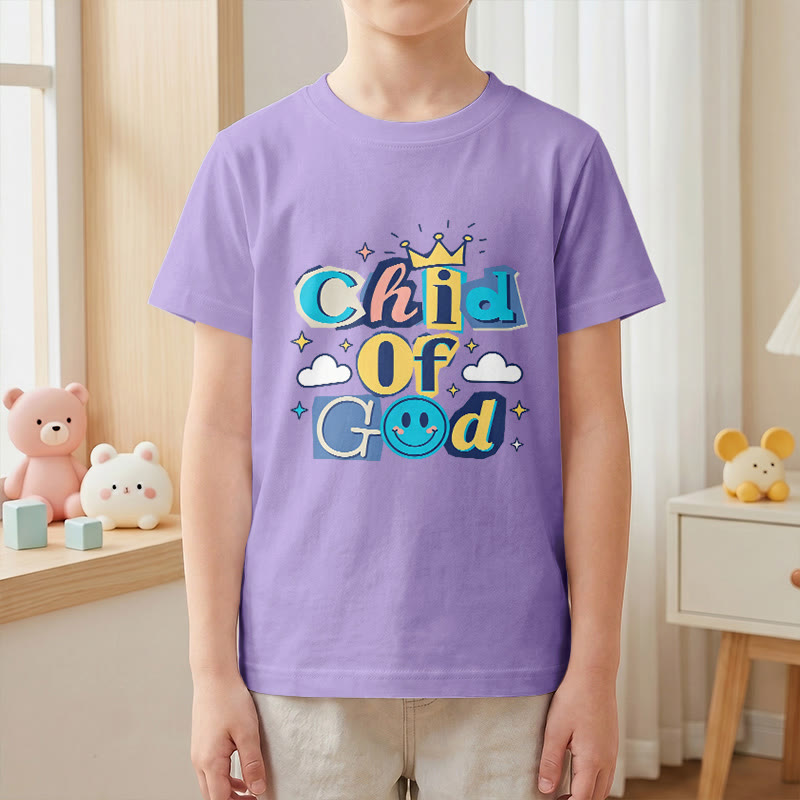 Christianartworkshop Camiseta infantil "Hijo de Dios" con corona y estrella caprichosas - image 7