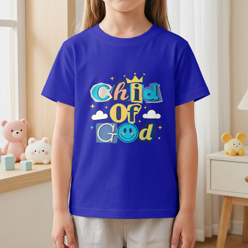 Christianartworkshop Camiseta infantil "Hijo de Dios" con corona y estrella caprichosas - image 5