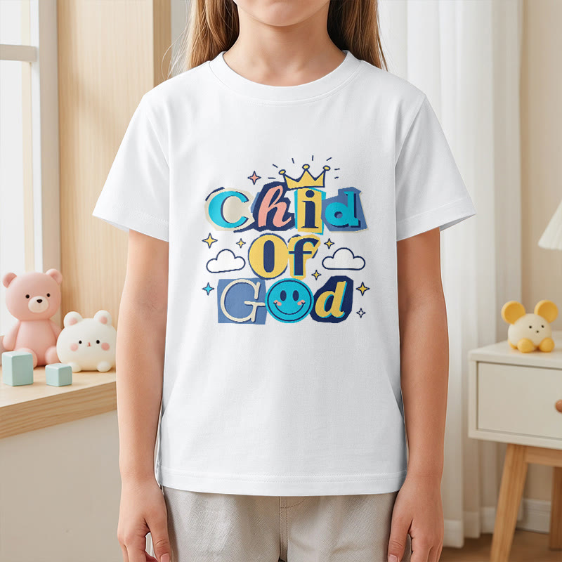 Christianartworkshop Camiseta infantil "Hijo de Dios" con corona y estrella caprichosas - image 20