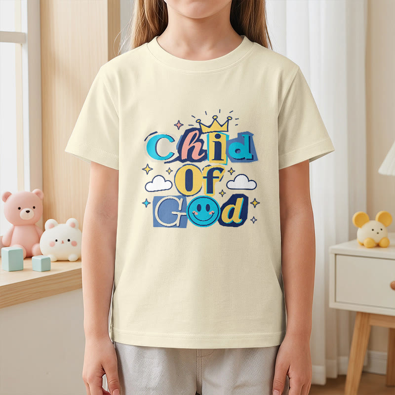 Christianartworkshop Camiseta infantil "Hijo de Dios" con corona y estrella caprichosas - image 2