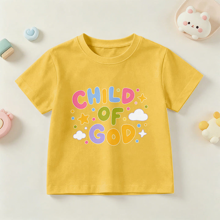Christianartworkshop Camiseta infantil con letras de bloque en tonos pastel y diseño caprichoso "Hijo de Dios" - Amarillo - EE. UU./Reino Unido/Australia 14, UE 170 - image 27