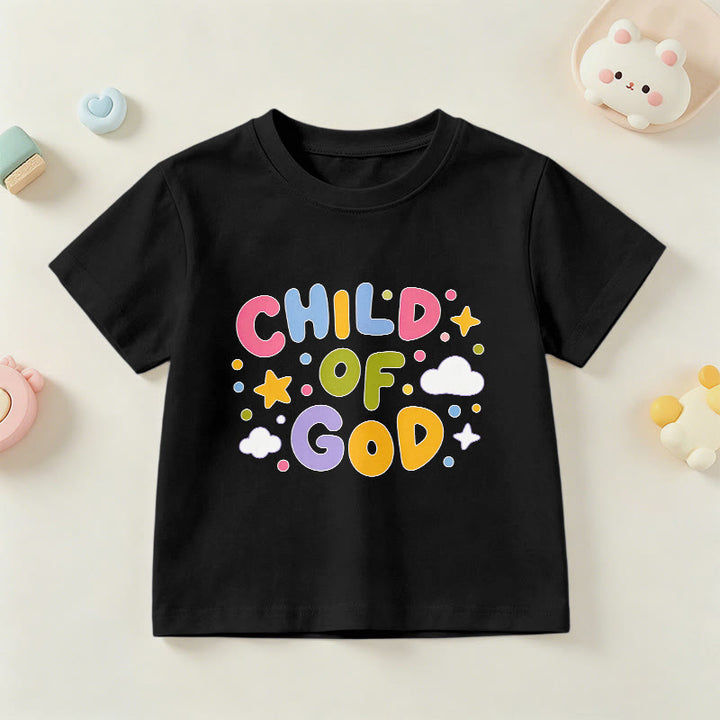 Christianartworkshop Camiseta infantil con letras de bloque en tonos pastel y diseño caprichoso "Hijo de Dios" - Negro - EE. UU./Reino Unido/Australia 14, UE 170 - image 24
