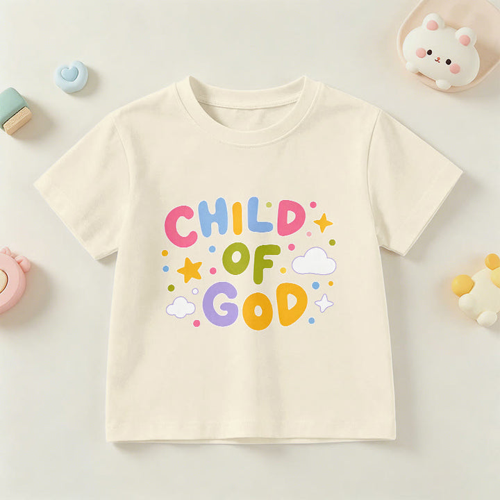 Christianartworkshop Camiseta infantil con letras de bloque en tonos pastel y diseño caprichoso "Hijo de Dios" - Beige - EE. UU./Reino Unido/Australia 14, UE 170 - image 21