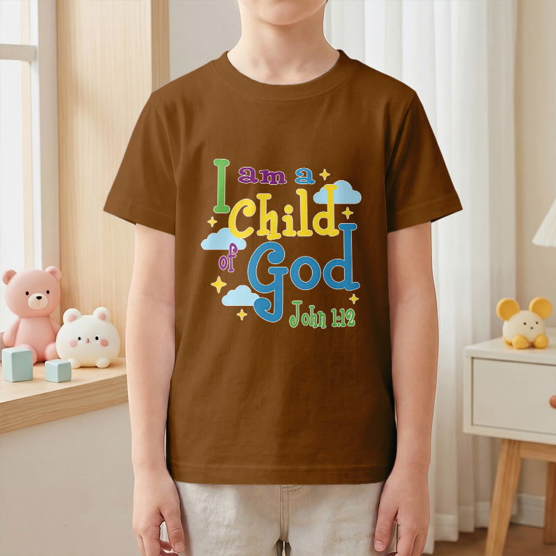 Christianartworkshop Camiseta infantil con diseño inspirador de nube y estrella: "Soy un hijo de Dios" (Juan 1:12). - image 20