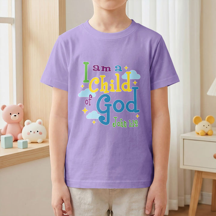 Christianartworkshop Camiseta infantil con diseño inspirador de nube y estrella: "Soy un hijo de Dios" (Juan 1:12). - image 10