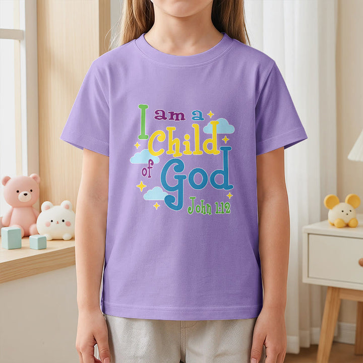 Christianartworkshop Camiseta infantil con diseño inspirador de nube y estrella: "Soy un hijo de Dios" (Juan 1:12). - image 11