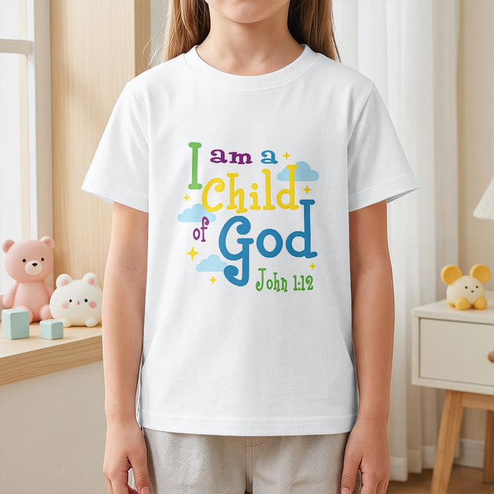 Christianartworkshop Camiseta infantil con diseño inspirador de nube y estrella: "Soy un hijo de Dios" (Juan 1:12). - image 5