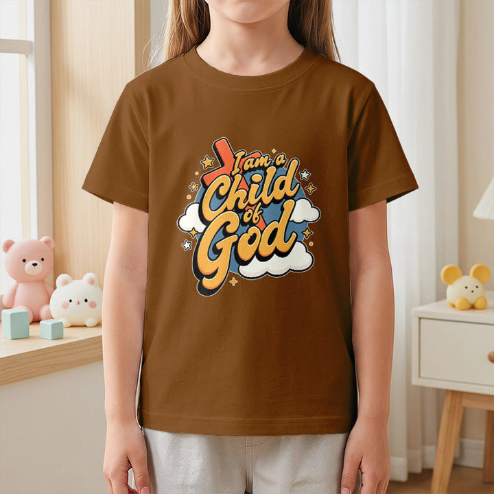 Christianartworkshop Camiseta infantil con diseño divertido de cruz y nube: "Soy un hijo de Dios". - image 23