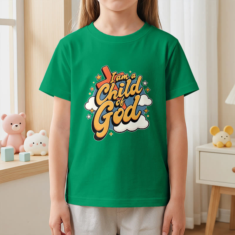 Christianartworkshop Camiseta infantil con diseño divertido de cruz y nube: "Soy un hijo de Dios". - image 20