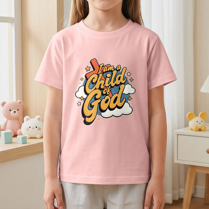Christianartworkshop Camiseta infantil con diseño divertido de cruz y nube: "Soy un hijo de Dios". - image 17