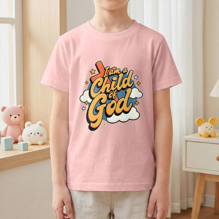 Christianartworkshop Camiseta infantil con diseño divertido de cruz y nube: "Soy un hijo de Dios". - image 16