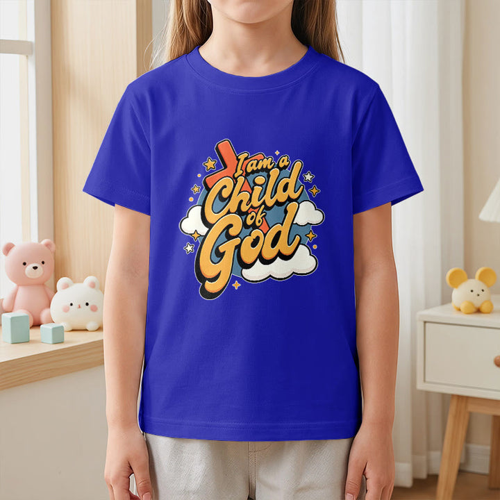 Christianartworkshop Camiseta infantil con diseño divertido de cruz y nube: "Soy un hijo de Dios". - image 8